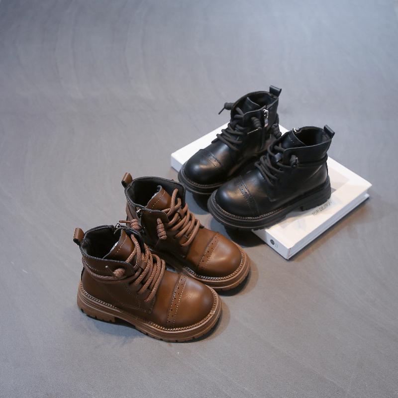 Spring Autumn Kids Shoes Boots for Girl Causal School Versatile Toddlers Non-slip Shoes Fashion Children Platform Ankle Boots