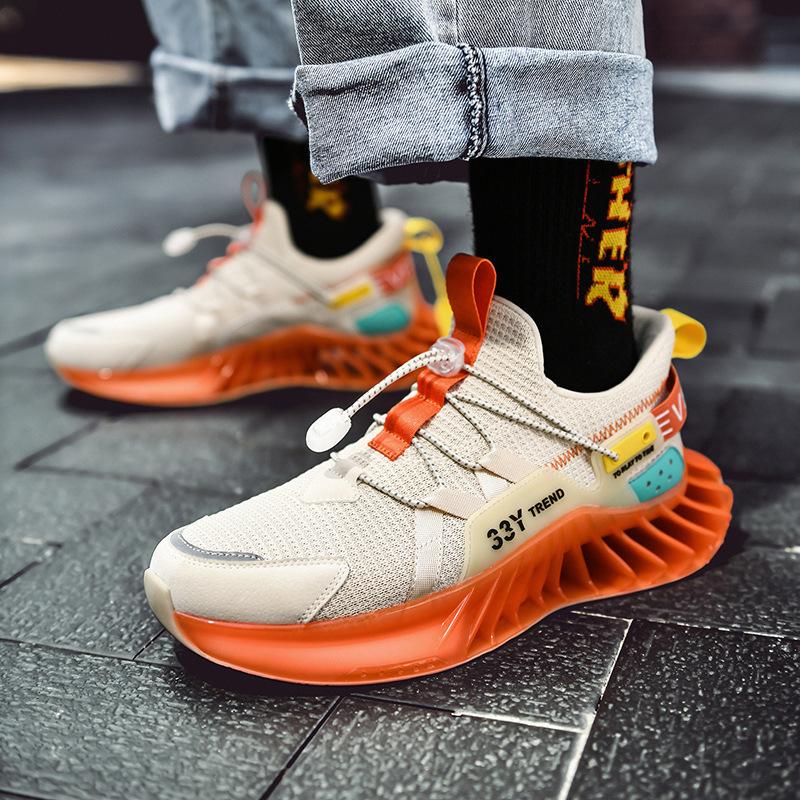 New Autumn and Winter Breathable Large-size Men's Shoes Korean Style Trendy Sports Casual Shoes Popcorn Mens Shoes
