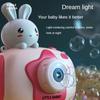 Cámara de Burbujas Portátil para Niños Lindo Dibujo Animado Pato Conejo Máquinas de Burbujas Automáticas con Luces y Música Juguetes para Exteriores para Niños