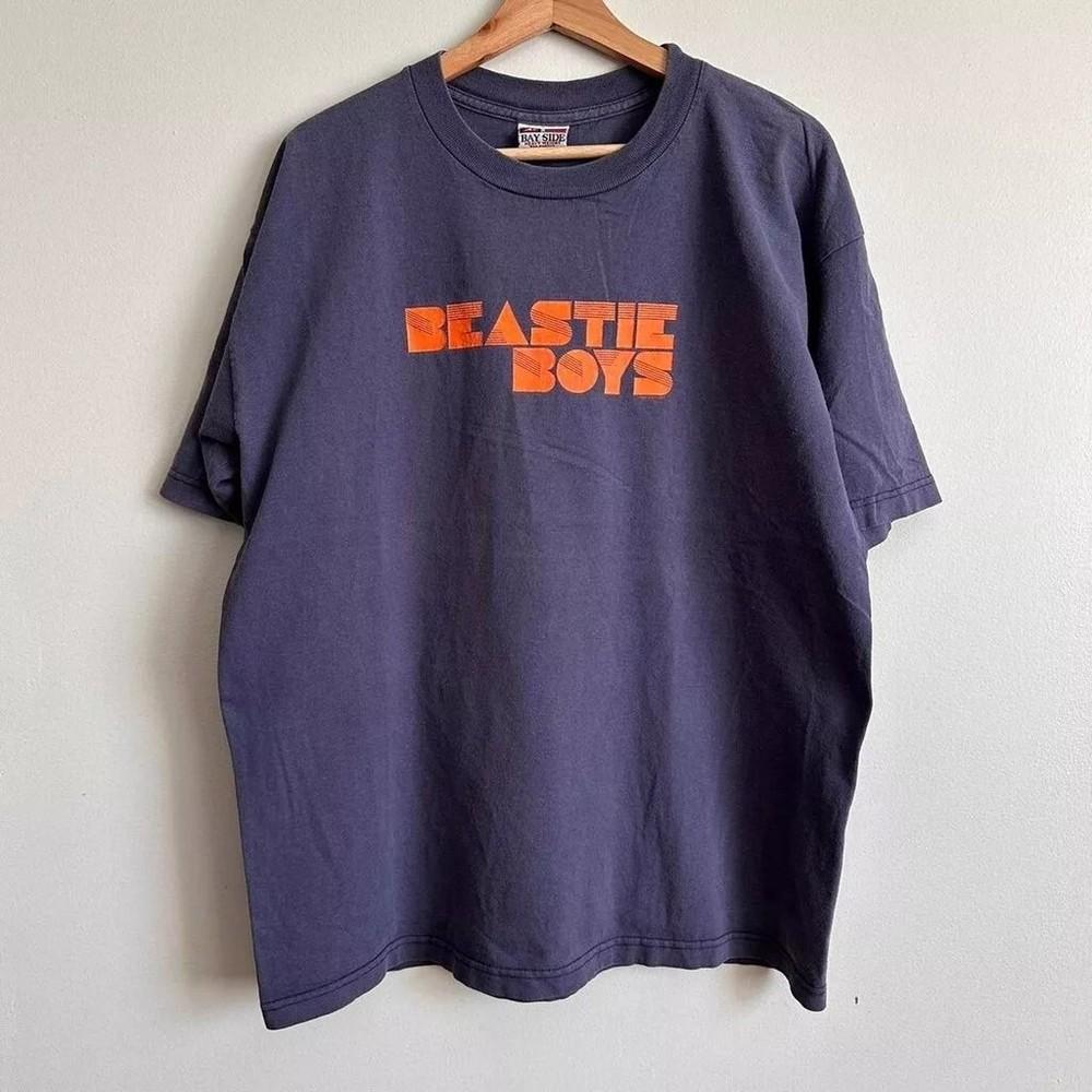 

Reprint 2003 Beastie Boys Band Logo Short Sleeve Navy Unisex T shirt S-4XL S