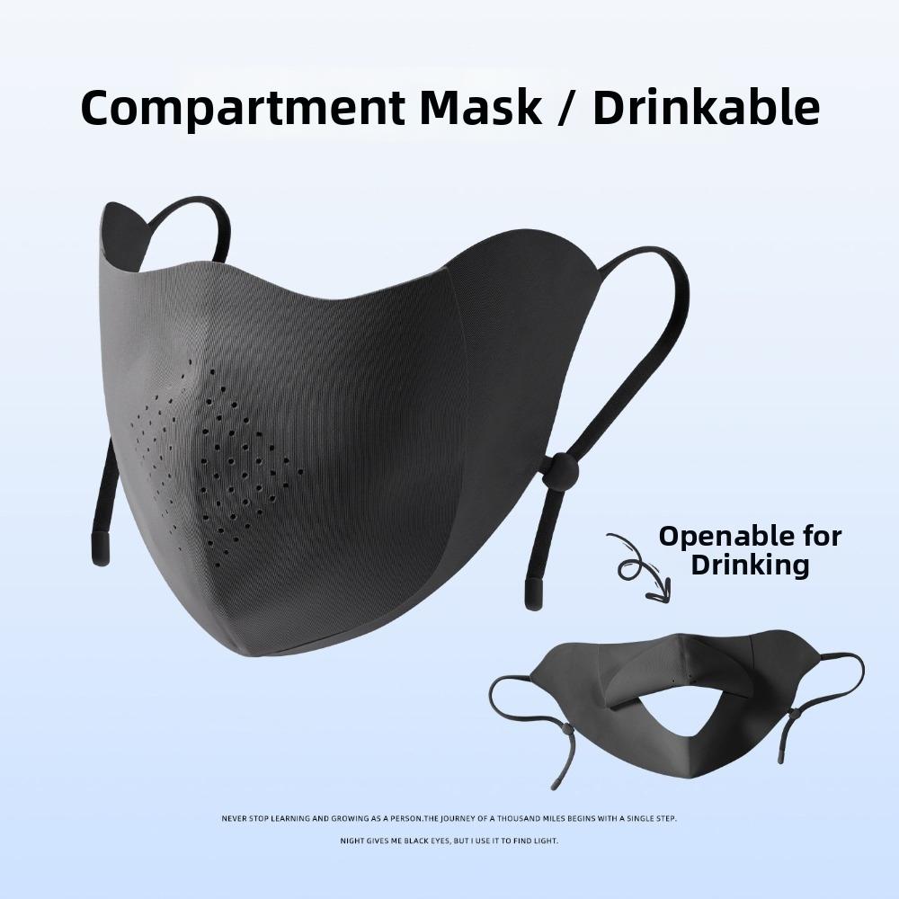 Washable UV Protection Face Mask Lightweight Ice Silk Mask New Sun Mask  for Cycling