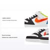 Court Borough Casual Ligeras Duraderas Zapatillas de Skate de Caña Baja para Niños Zapatillas para Niños Blanco Azul Naranja DV9114-181