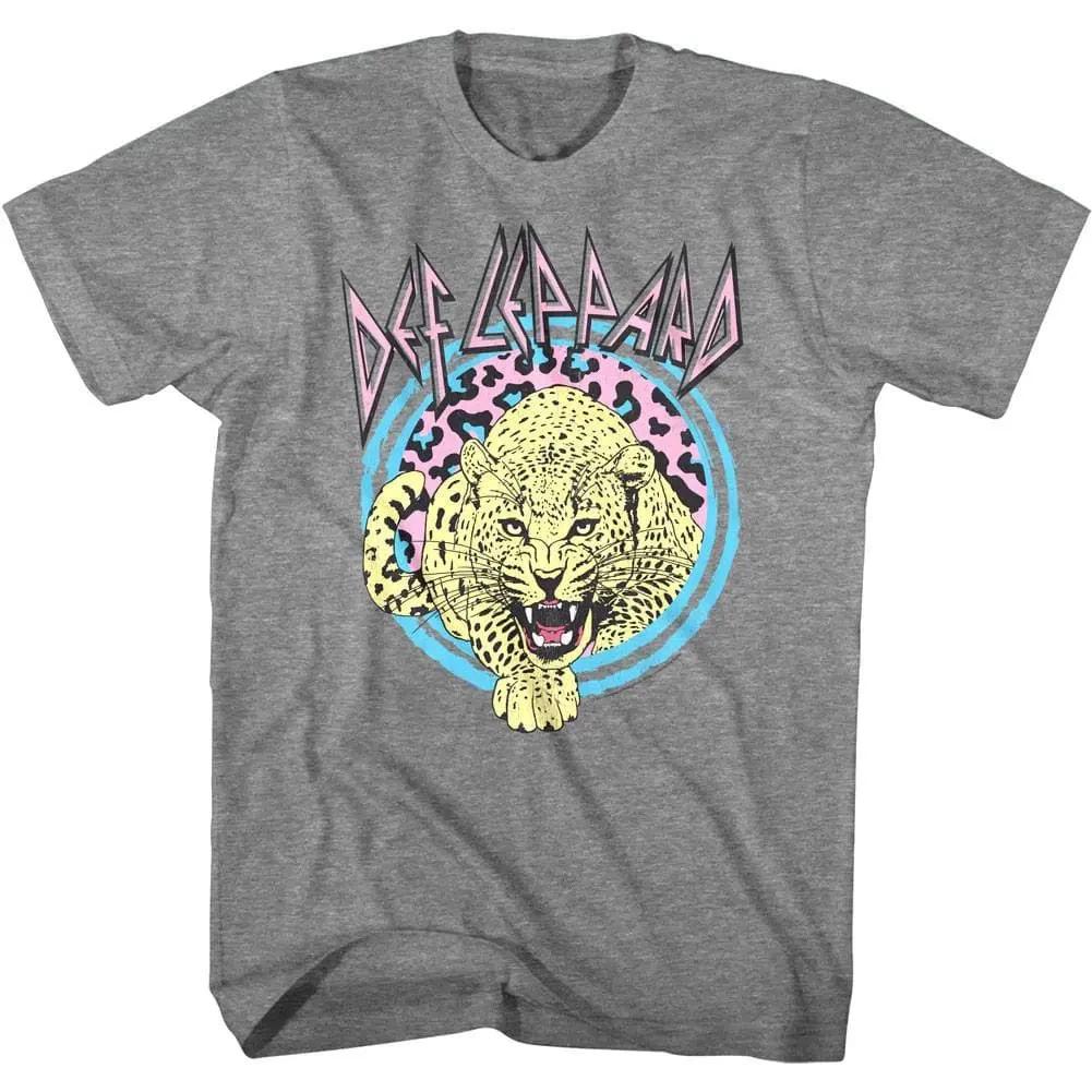 Def Leppard Pastel Leopard Men s T Shirt 3XL