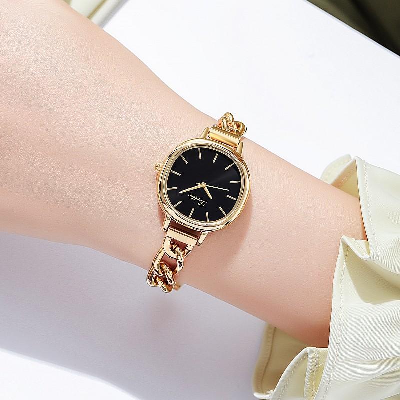 Fashion Simple Temperament Women'S Watch Square Personalized Watch Women'S Alloy Chain Strap Light Luxury Niche Women