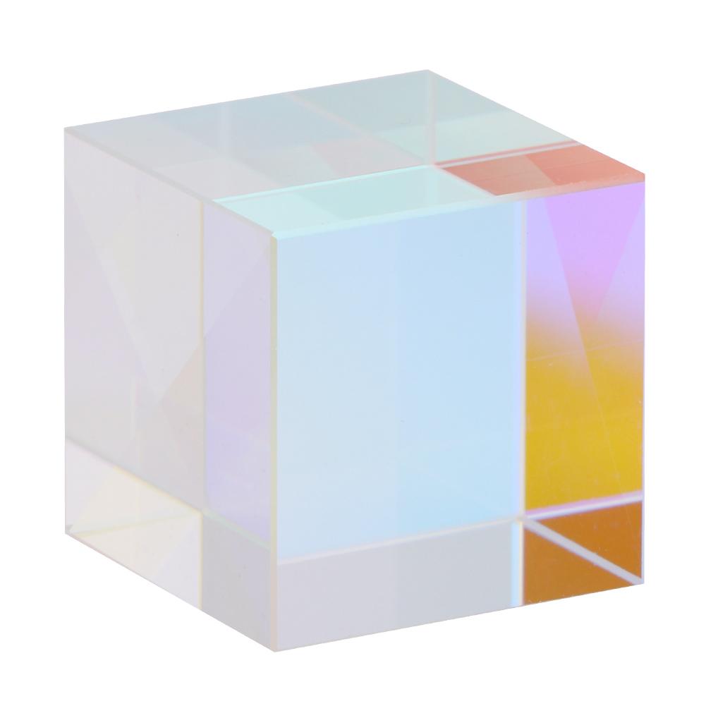Sechsseitiges helles Licht Kombinations Prisma Buntes Glas Strahlteilendes Prisma(1.27*1.27*1.27cm)