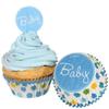Unique Party Heart Baby Shower Cupcake Topper Set (Pack of 24)