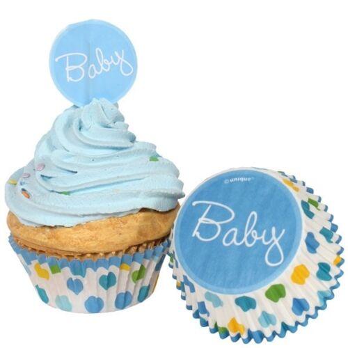 Unique Party Heart Baby Shower Cupcake Topper Set (Pack of 24)