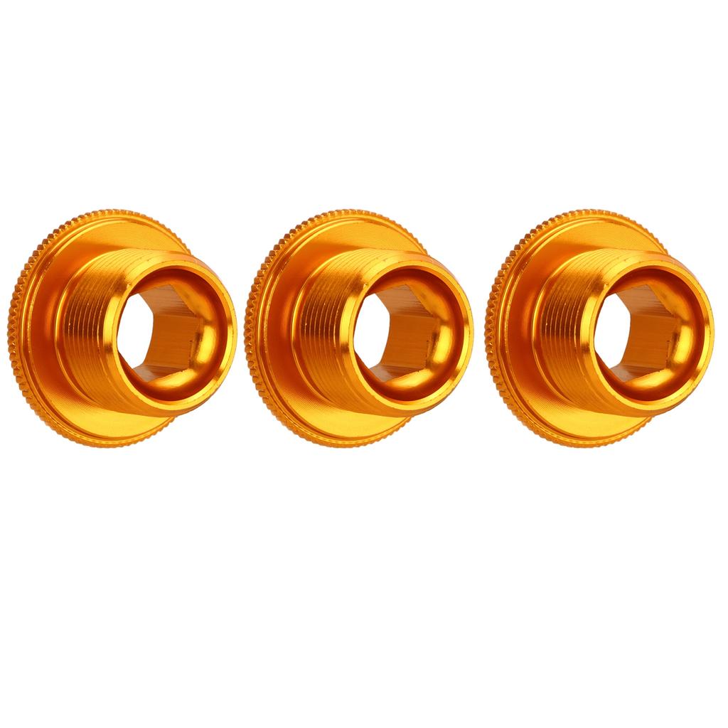 3pcs M19 Crank Cover Screws Rustproof High Accuracy Aluminum Alloy Bike Crank Cover Screws for