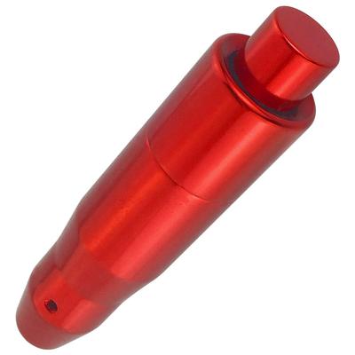 Lunsom Button Shift Knob Aluminum Shift Lever Metal Shift Knob for Auto Car (Red)
