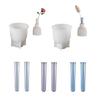 Artistic Ripple Vase Moulds Home Decoration Craft Silicone Mold Hydroponic Plant Vase Molds Hydroponics Test Tube