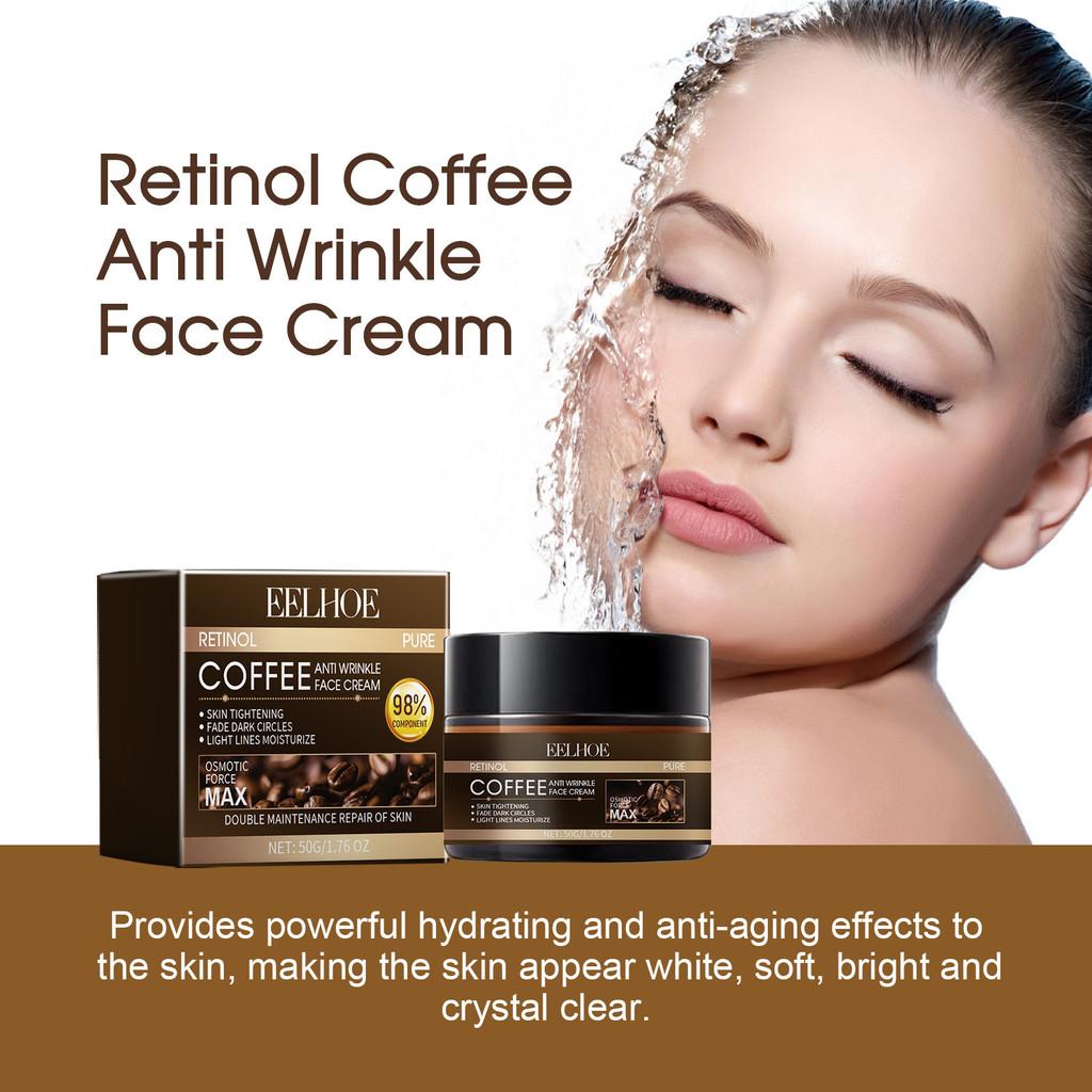 Eelhoe Retinol Coffee Anti-aging Cream For Smooth Skin Wrinkle Reduction And Repair