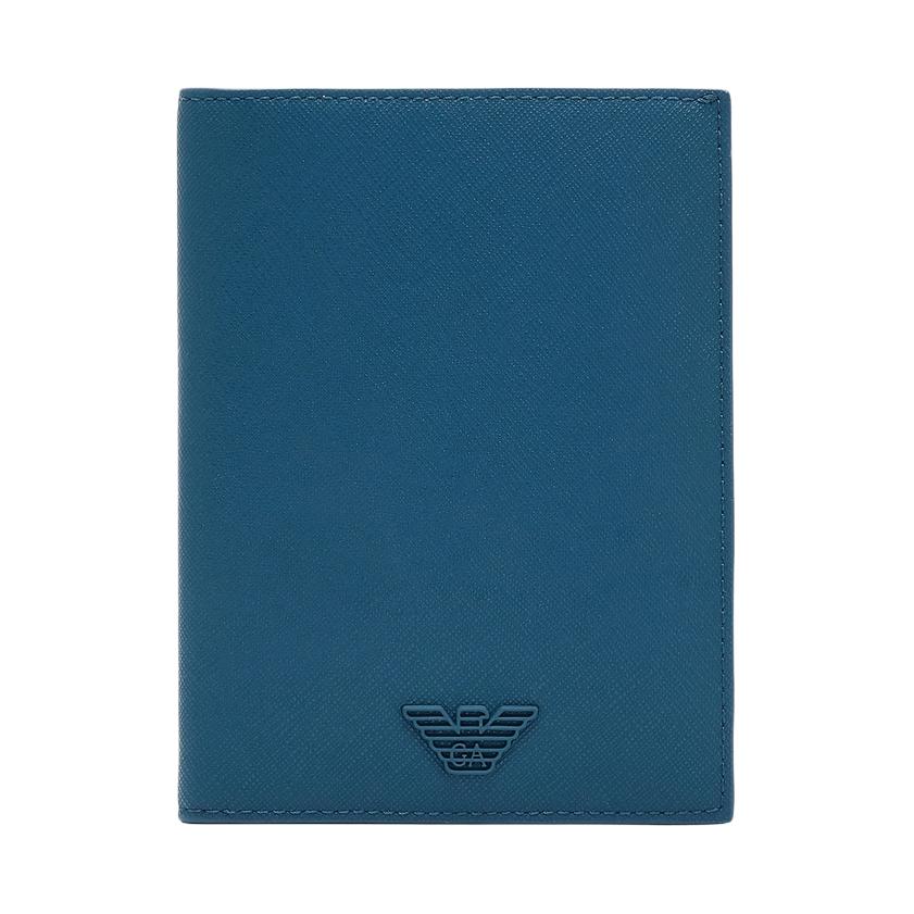 Emporio Armani Vertical Brand Logo Polyurethane Card Holder Men Accessories Dark-Blue EM003910AF13-805-U9233 Basic Set (Bag+Dust Bag)