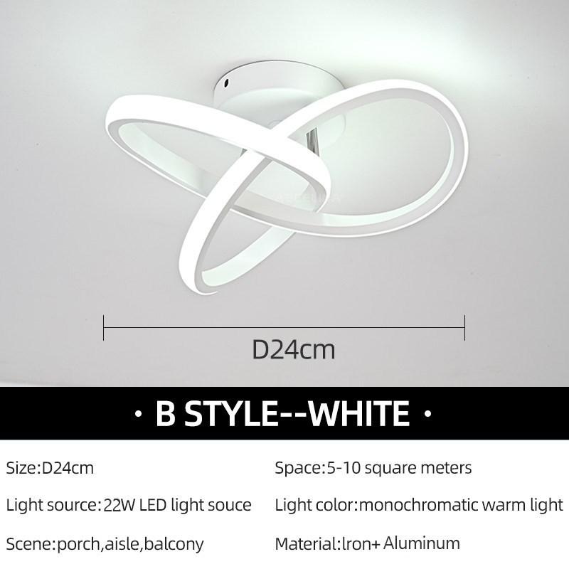 Moderne LED Gang-taklys Nodic Home Lighting Led Overflatemontert for soverom Stue Korridor Lys Balkonglys