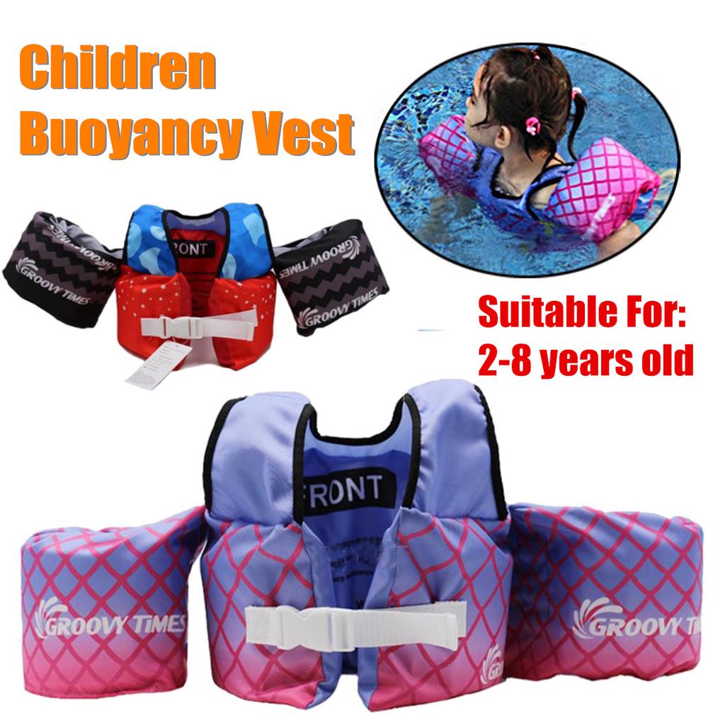 Kids Baby Life Vest Boys Girls Swimming Arm Ring Floats Safety Life