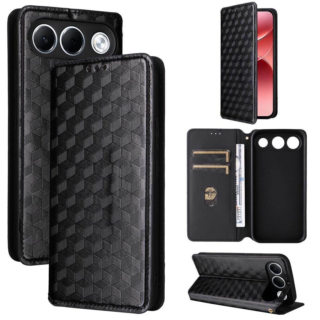 Housse à rabat compatible pour OPPO A7 Pro en cuir PU Protection intégrale avec [Blocage RFID]