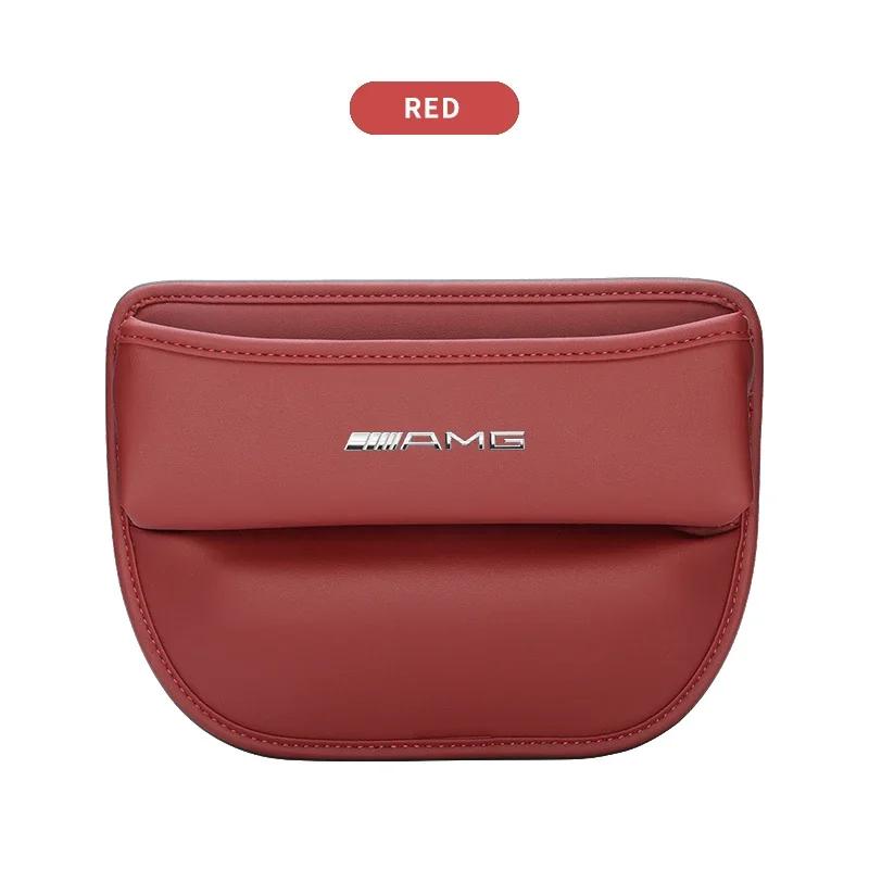 Car Seat Gap Organizer Leather Storage Box Interior Accessories For Mercedes Benz W203 W204 W205 W210 W211 W212 CLA CLK GLA