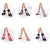 Breathable Yoga Socks Sweat Absorbing Backless Five Finger Silicone Dot Anti Slip Yoga Pilates Dance Toe Socks