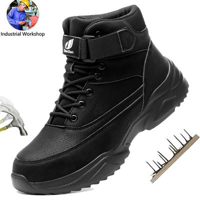 Scarpe antinfortunistiche da lavoro all'aperto Scarpe protettive da uomo Scarpe con punta in acciaio Scarpe da trekking Scarpe anti-smash Anti-perforazione Scarpe indistruttibili