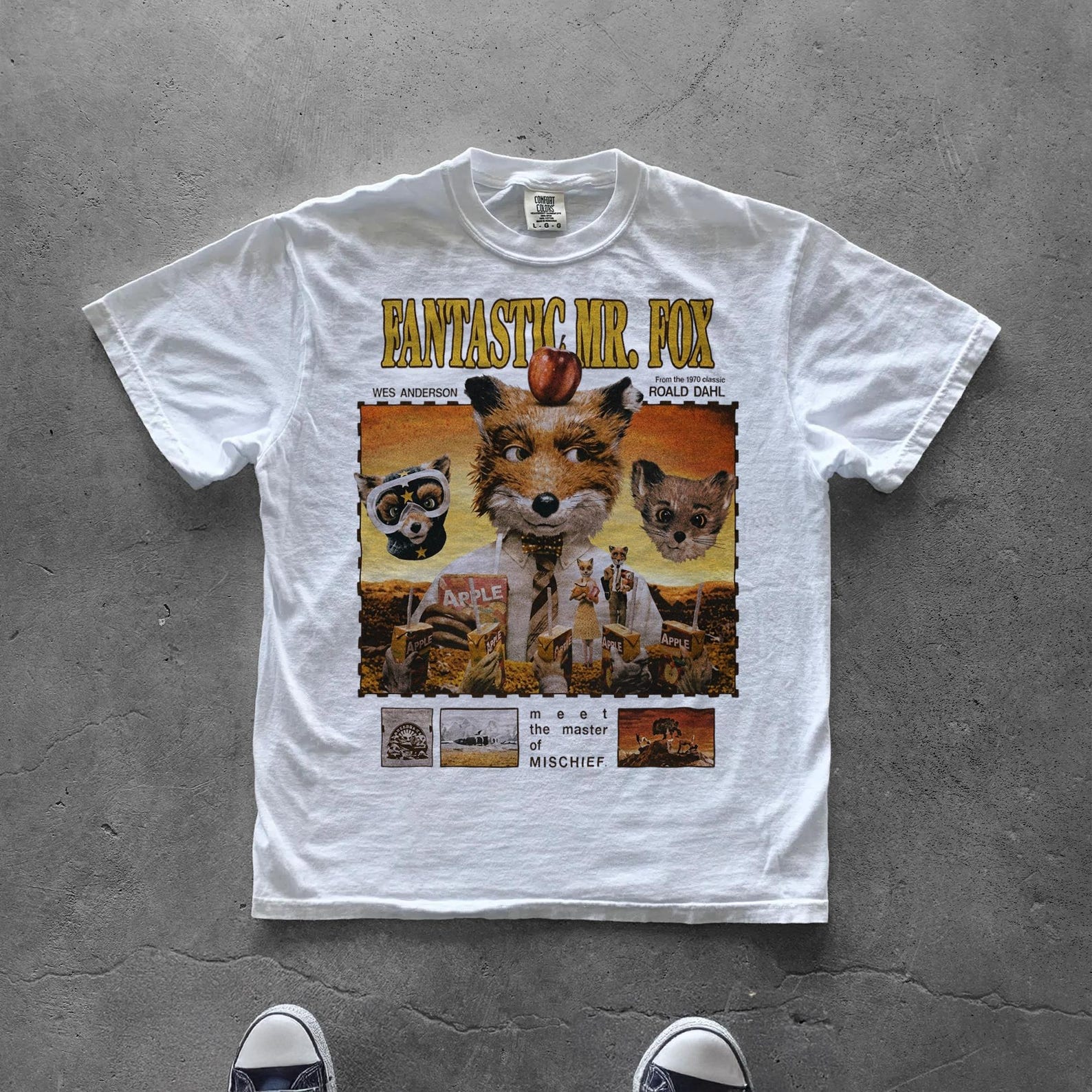 Fox animal Pigment-Dyed Cotton Shirt 2XL