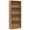 VidaXL Bookcase Artisan Oak 60x24x143 Cm Engineered Wood, Bookshelf, Book Holder, Book Support, 857820