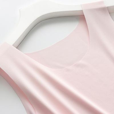 Solid Color Women's Vest Seamless Slim-fit Outer Wear Large Size Vest New Inner Cover Base Sexy Underwear Single Piece Summer