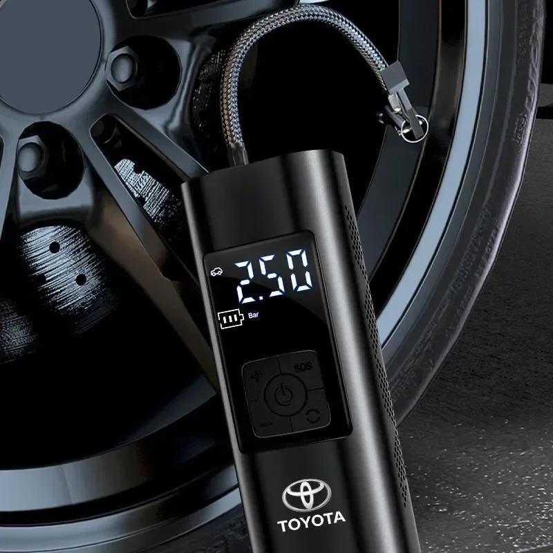Car Tire Inflator Smart Digital Inflatable Pump For Toyota Yaris Corolla Avensis Aygo Vitz Vios Yaris Mark-X Mirai Accessories