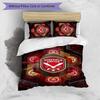Set Lenzuola Stampato Sheffield United Football 3 Pezzi, Comodo Set Copripiumino per Camera da Letto Amico della Pelle
