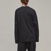 Y-3 FW22 Solid Color Loose Fit Crew Neck Long Sleeve T-Shirt Unisex Tops Black H44794