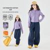 Moonkids Girls' Spring Autumn Hooded Sportswear Set