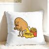 Potato Farting French Fries Pillow Cover  Comfy Cushion Cover Morden Pillow Case For Living Room Bed Chair