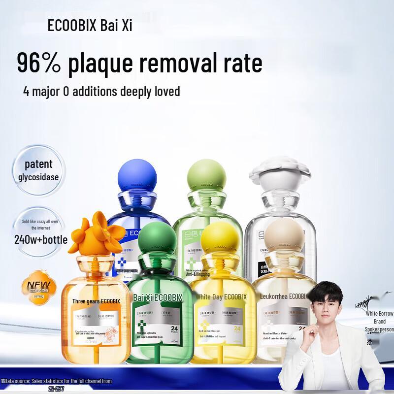 Baixi White Peach Oolong Mouthwash 410ml