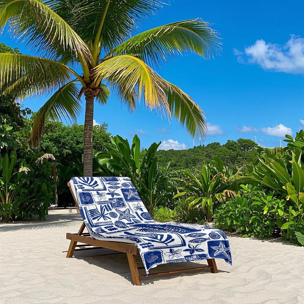 Retro Hawaiian Stamps Quick Drying Bath Towel Microfiber Beach Towel Light Weight Swimming Camping Yoga Beach Out