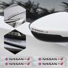 4 szt. Naklejki z emblematami samochodowymi Naklejki na lusterka wsteczne i wycieraczki Akcesoria do Nissan GTR NISMO Qashqai Patrol X-trail Tiida Navara Sylph