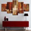 5 Delar Väggkonst Canvasmålning Abstrakt Poster Modern Vardagsrum Sovrum För Hem Dekorativ Ram Modulära Bilder