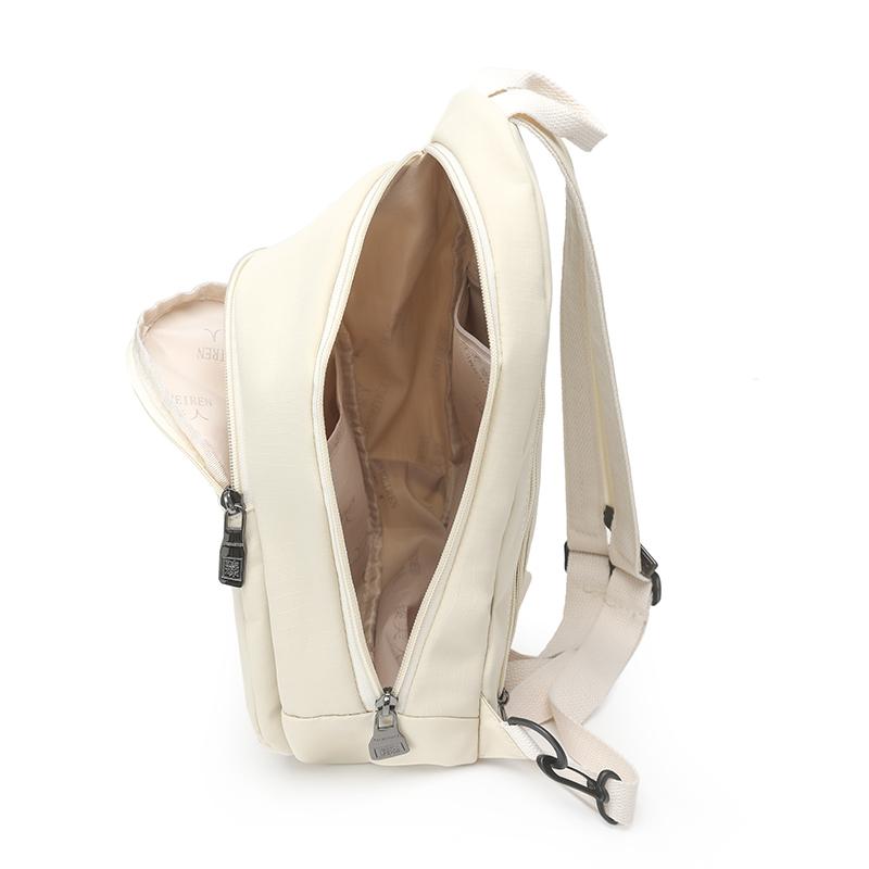 Solid Color Backpack Multi-functional Chest Bag Women's Shoulder Crossbody Bag