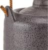 Sake Tokkuri and Ochoko for Hot and Cold Diameter X Height with Smoked Mino Made In Japan Ale-net Set, Set, Sake, 6.1cm 10cm, 125cc, Handles,
