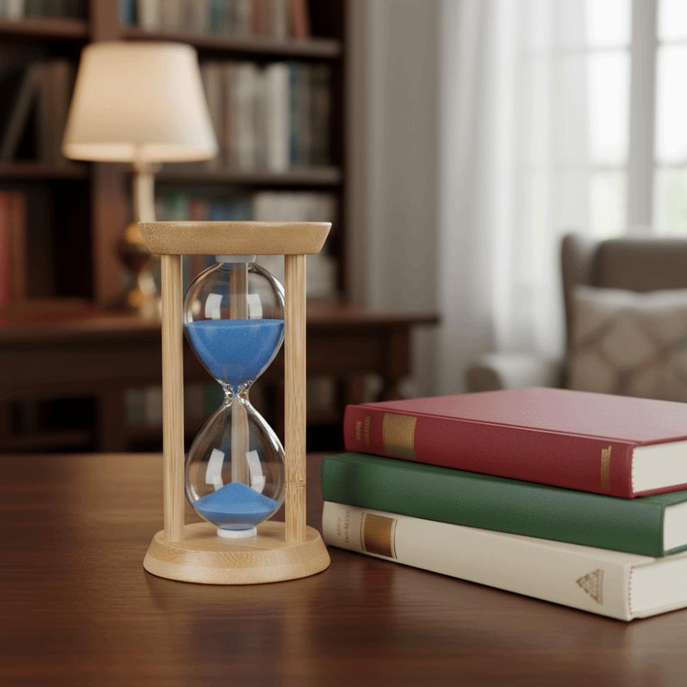 Productivity Tool Wooden Frame Sand Timer 3 Minute Vintage Style Sand Hourglass 5 Minute Sandglass Office Decor