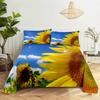 Sunflower Bed Sheet Sets Bouble Single Beds Flower Bedsheet with Pillow Case Full Queen Size 2pcs 3pcs 3D Soft Thin Fabric Home