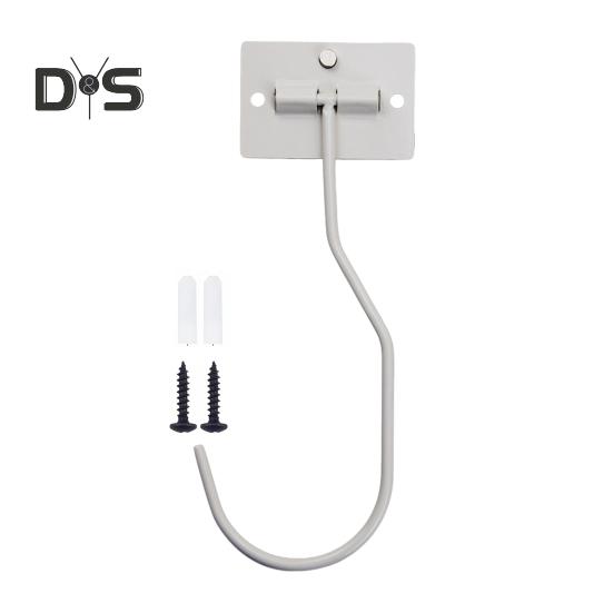 

Крючок-банан Грузоподъемность 13 фунтов Складная конструкция Самоклеящаяся Простая установка Подвеска-банан Крючок для хранения под шкафом белый