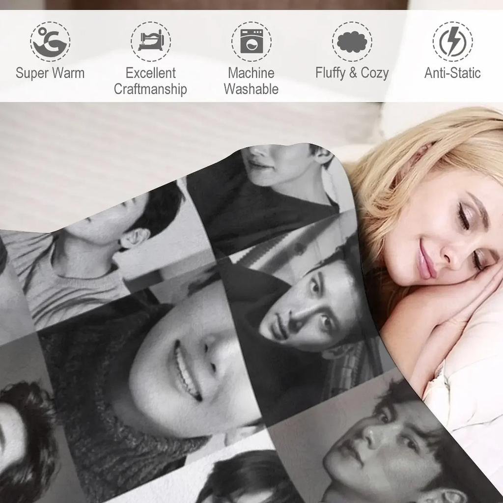 Ji Chang Wook Collage Throw Blanket Vintage for babies Blankets