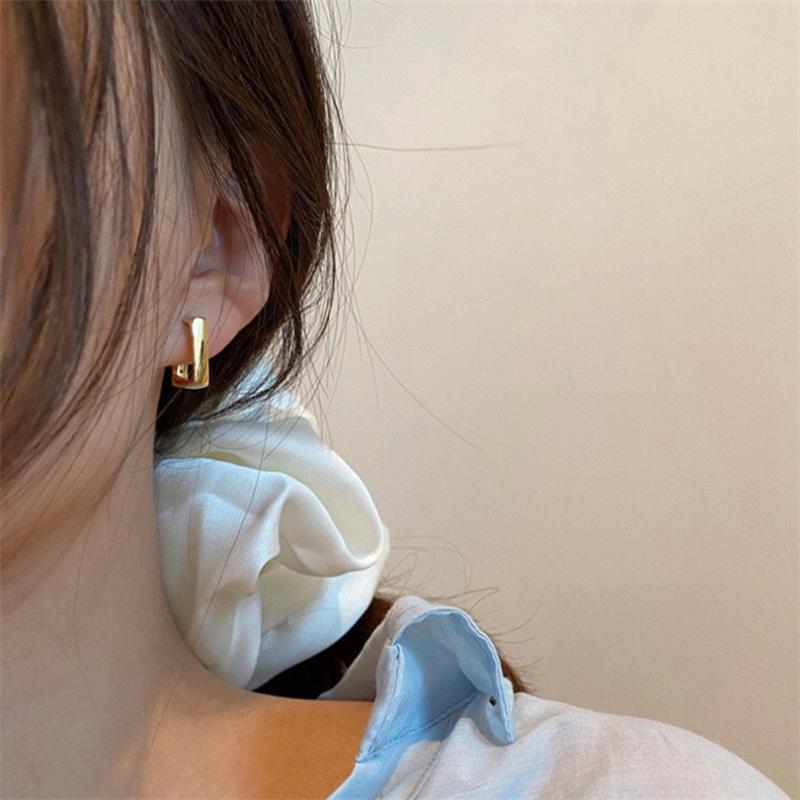 New Fashion U-shaped  Stud Earrings for Women Charms Jewelry Brincos Christmas Day Girl Gift