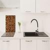GLASPLATTE PANEL TISCHPLATTE 30x52 HOLZ