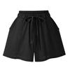 Women's Summer Elastic Waist Loose High Waist Wide Leg Thin Casual Shorts