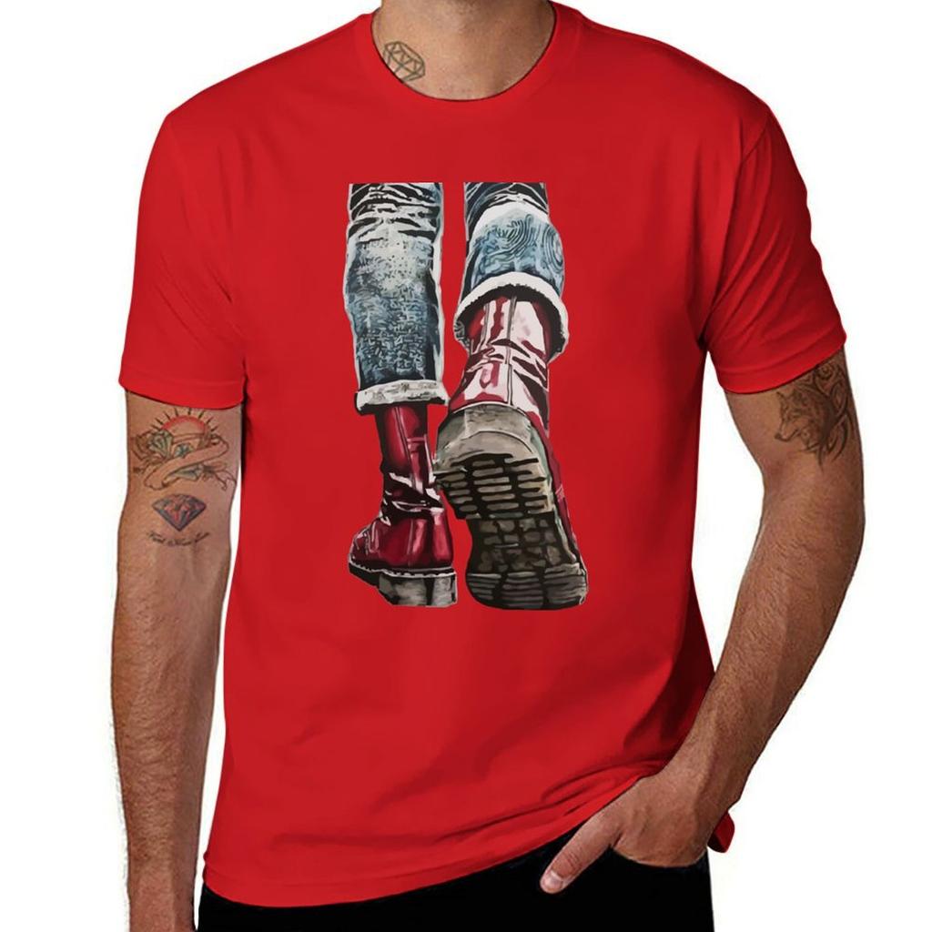 Skinhead Boots T-Shirt Kurzarm-Tee individuelles Design Ihr eigenes schnelltrocknendes Vintage-T-Shirt für Männer Grafik