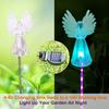 4 Pack Solar Angel Lights Outdoor Decor,Solar Powered Color Changing Angel Easter Stakes Decorative Memorial Lights Garden Yard Lawn Pathway Grave