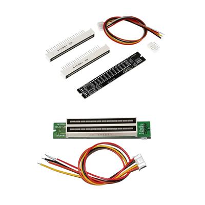 Dual Channel 12 Bit LED Music Spectrum Level Indicator Light Adjustable Light Speed LED Music Level Indicator Module 7-12V