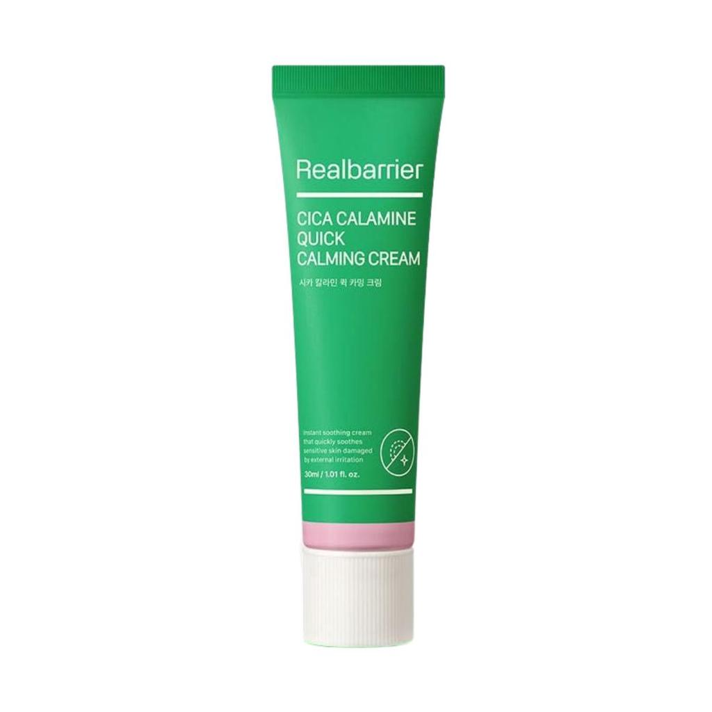 Real Barrier Cica Calamine Quick Calming Cream 30ml Soothing Moisturizer for Sensitive Skin