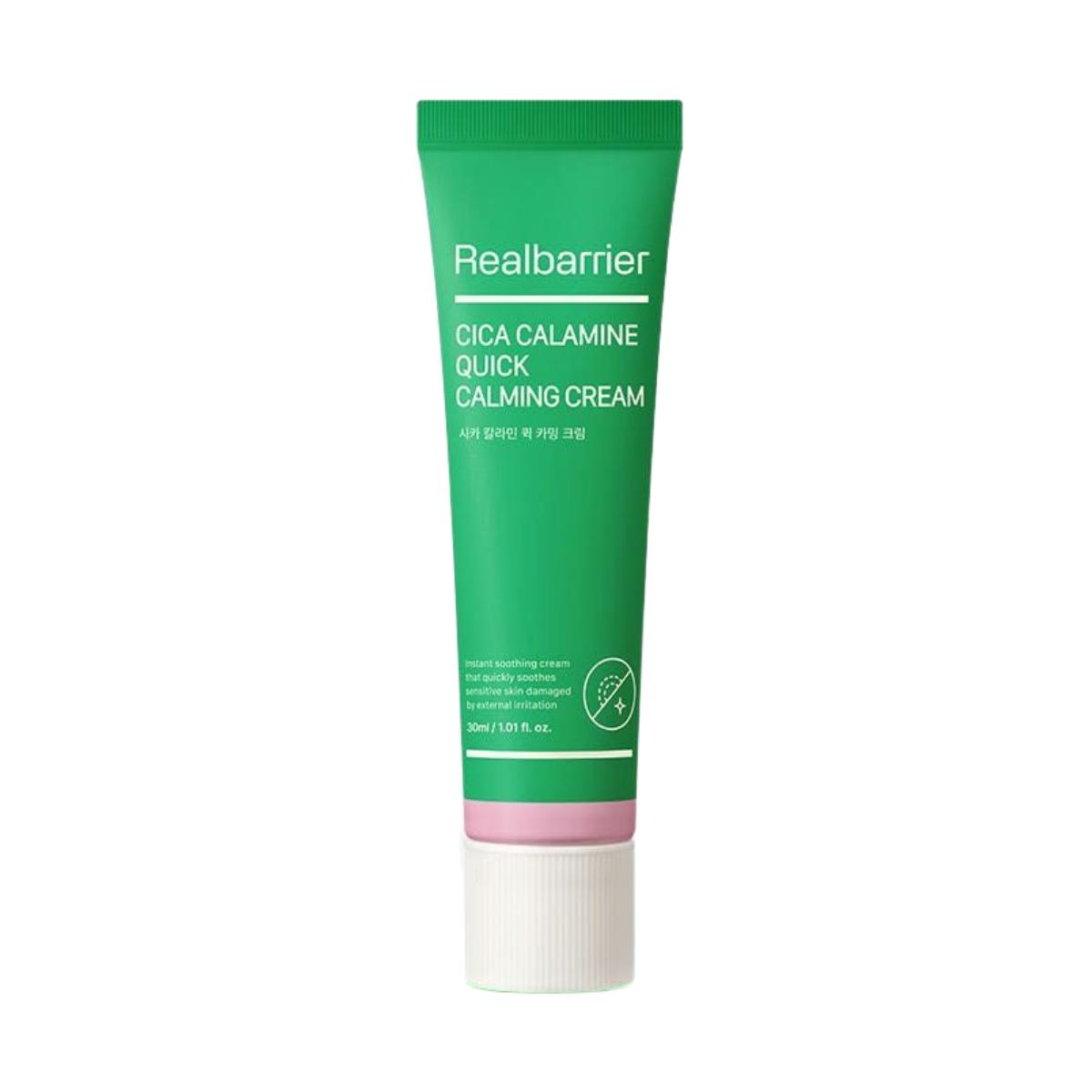Real Barrier Cica Calamine Quick Calming Cream 30ml Soothing Moisturizer for Sensitive Skin