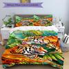 3pcs Tiger Print Duvet Cover Set - Machine Washable, Includes 1 Cover and 2 Pillowcases, No Core Included yy251013008