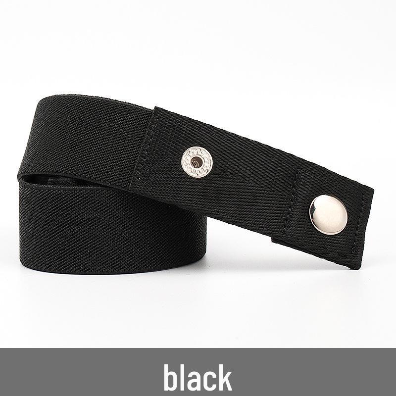 Lazy Unisex Elastic Belt: No-Tie, Seamless, Invisible Canvas Belt for Jeans